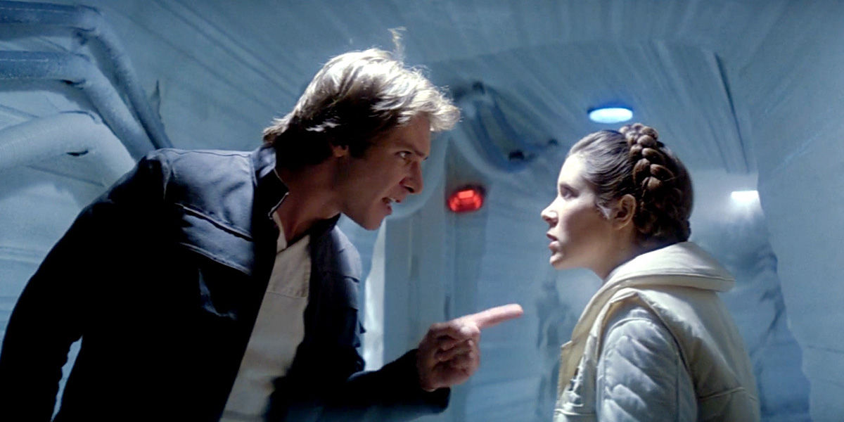 leia and han solo in Star Wars: New Hope