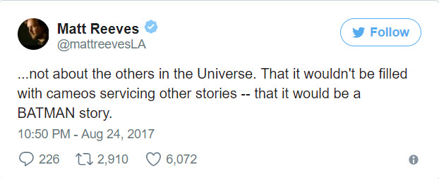 Matt Reeves Twitter