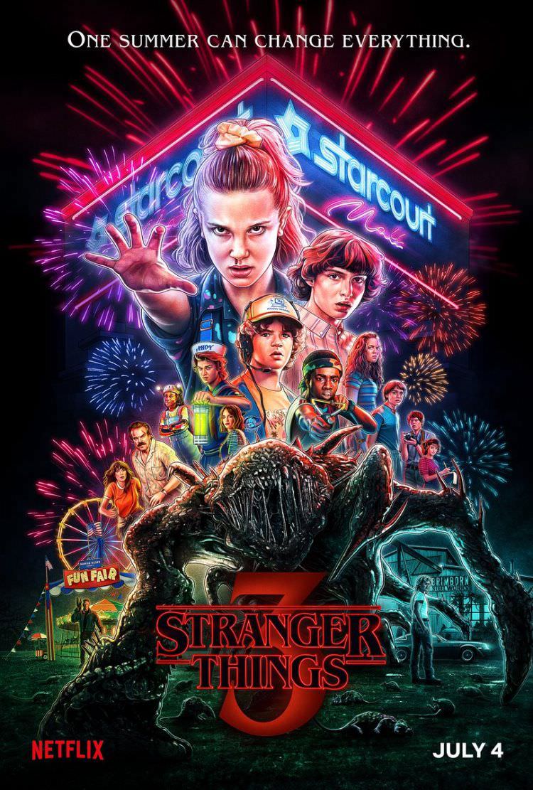 پوستر فصل سوم سریال Stranger Things