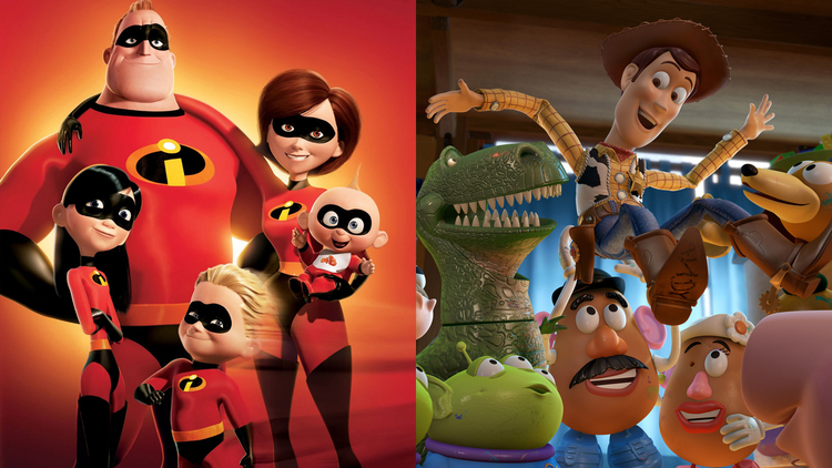 toy story and The Incredibles