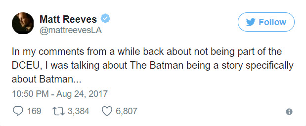 Matt Reeves Twitter