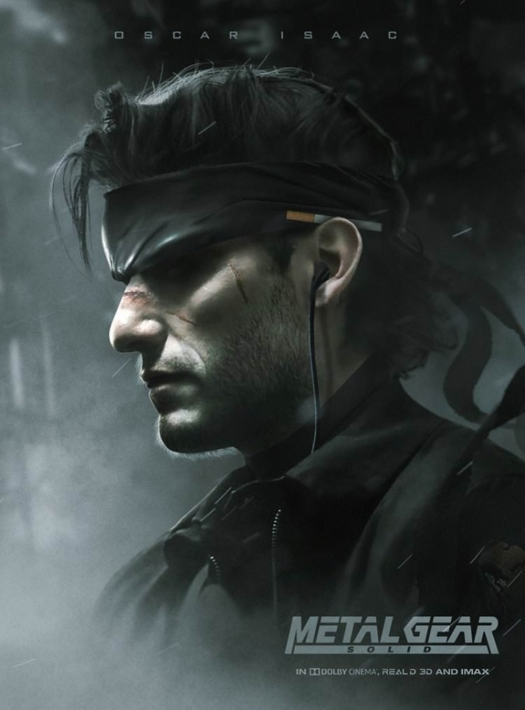 طرح اسکار آیزاک در نقش سالید اسنیک در فیلم Metal Gear Solid