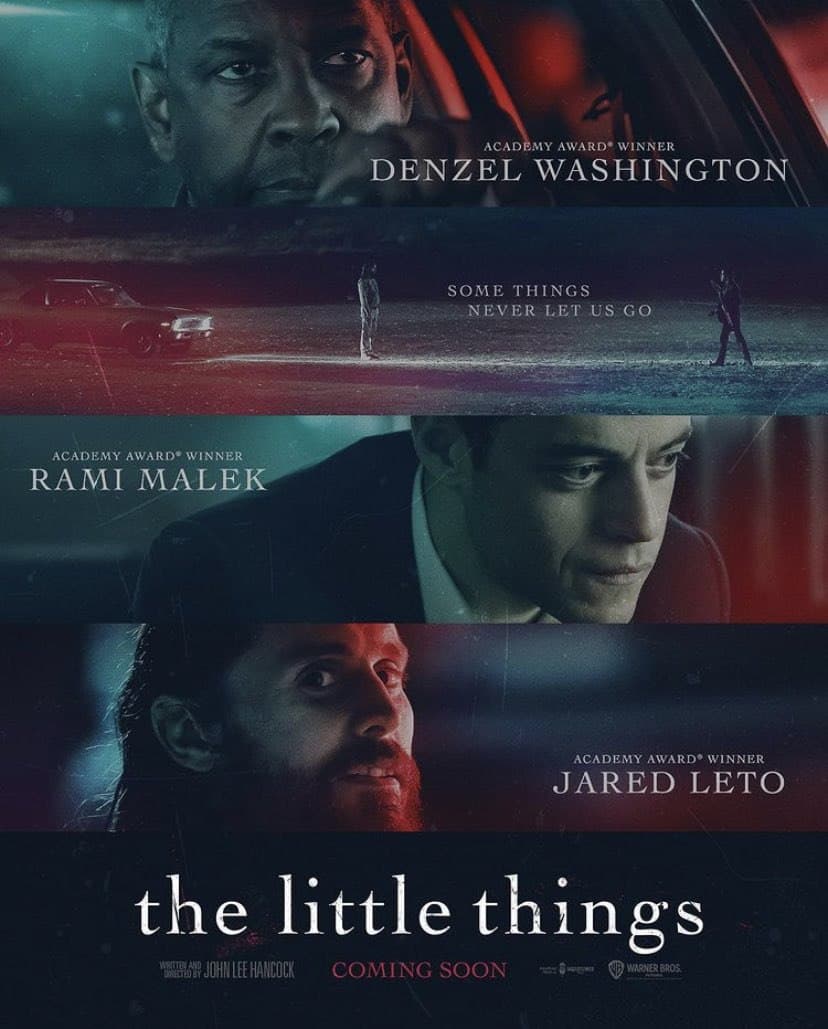 دنزل واشنگتن، رامی ملک و جرد لتو در پوستر جدید فیلم The Little Things
